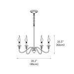 Ableton Classic Traditional Chandelier 18.1" - Image 3