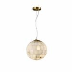 Alabaster Ball Pendant Light 11" - Image 14