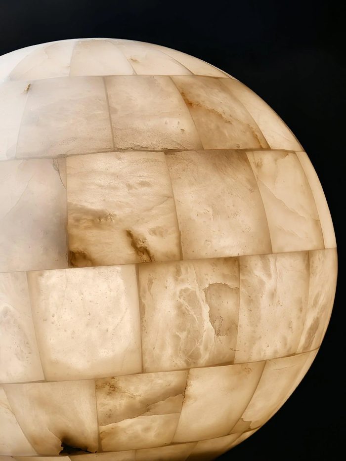 Alabaster Ball Pendant Light 11" - Image 13