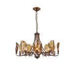 Amber Shell Chandelier