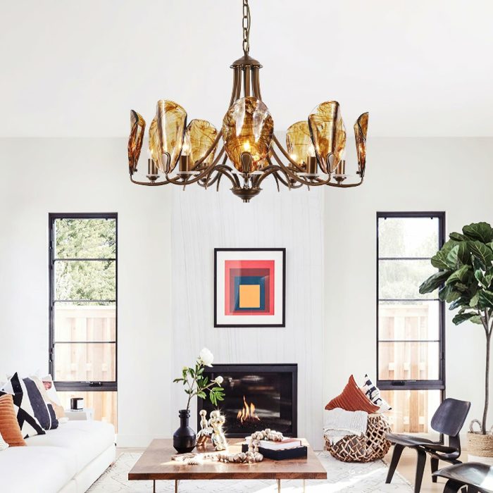 Amber Shell Chandelier - Image 5