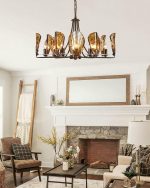 Amber Shell Chandelier - Image 8