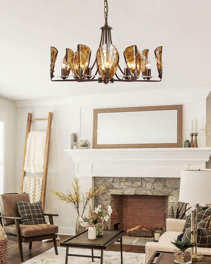 Amber Shell Chandelier - Image 8
