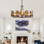 Amber Shell Chandelier - Image 3