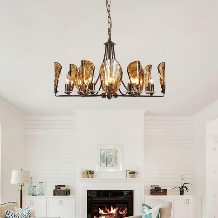 Amber Shell Chandelier - Image 4