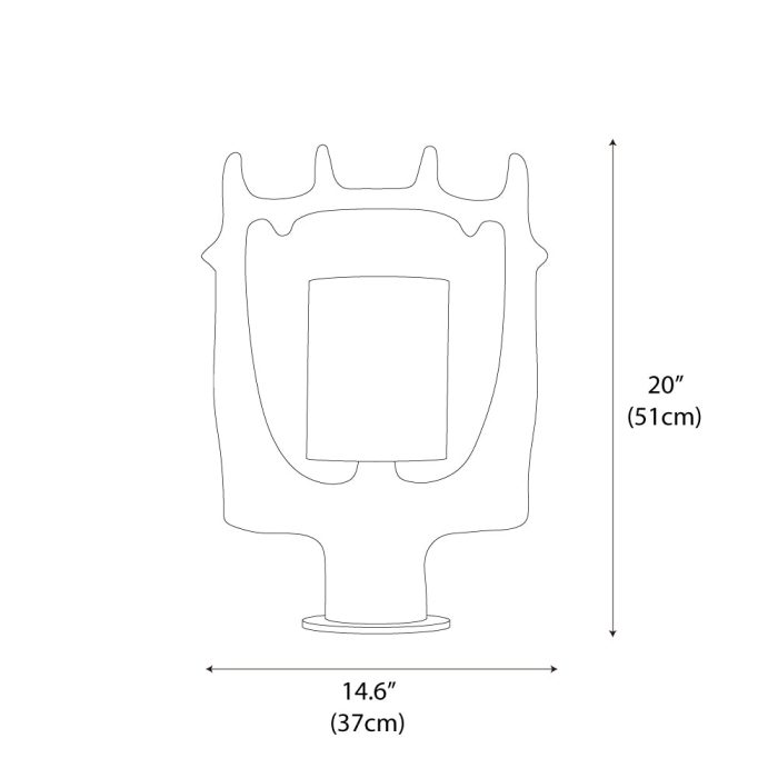 Antler Ring Table Lamp - Image 3