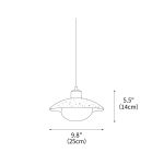 Aria Disc Pendant Lamp 9.8" - Image 3