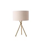 Drum Shaped Table Lamp 13.8"