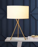 Drum Shaped Table Lamp 13.8" - Image 12