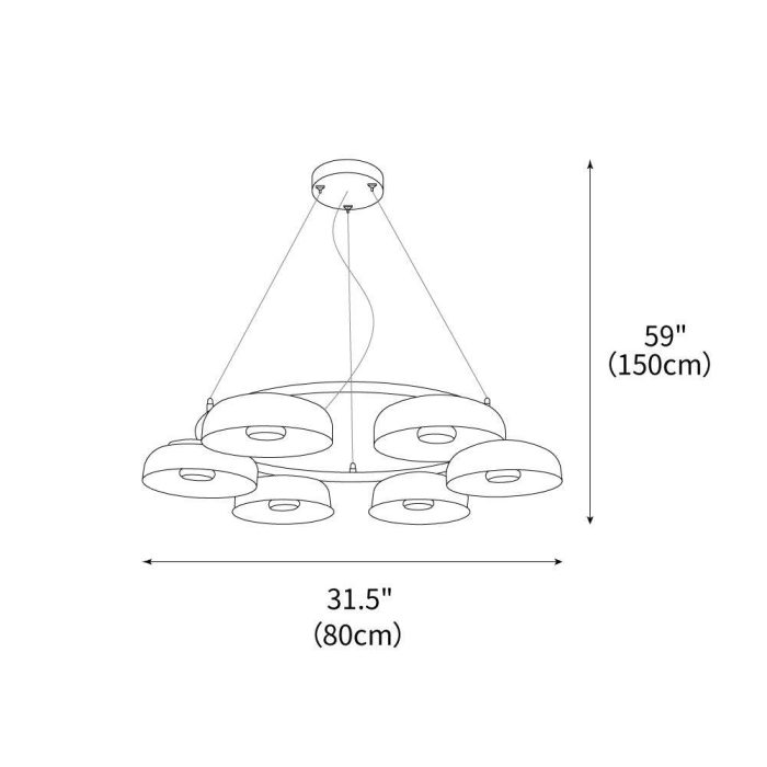 Eclipse Halo Chandelier - Image 3