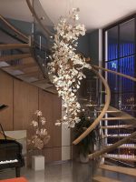Ginkgo Leaf Cluster Chandelier - Image 13