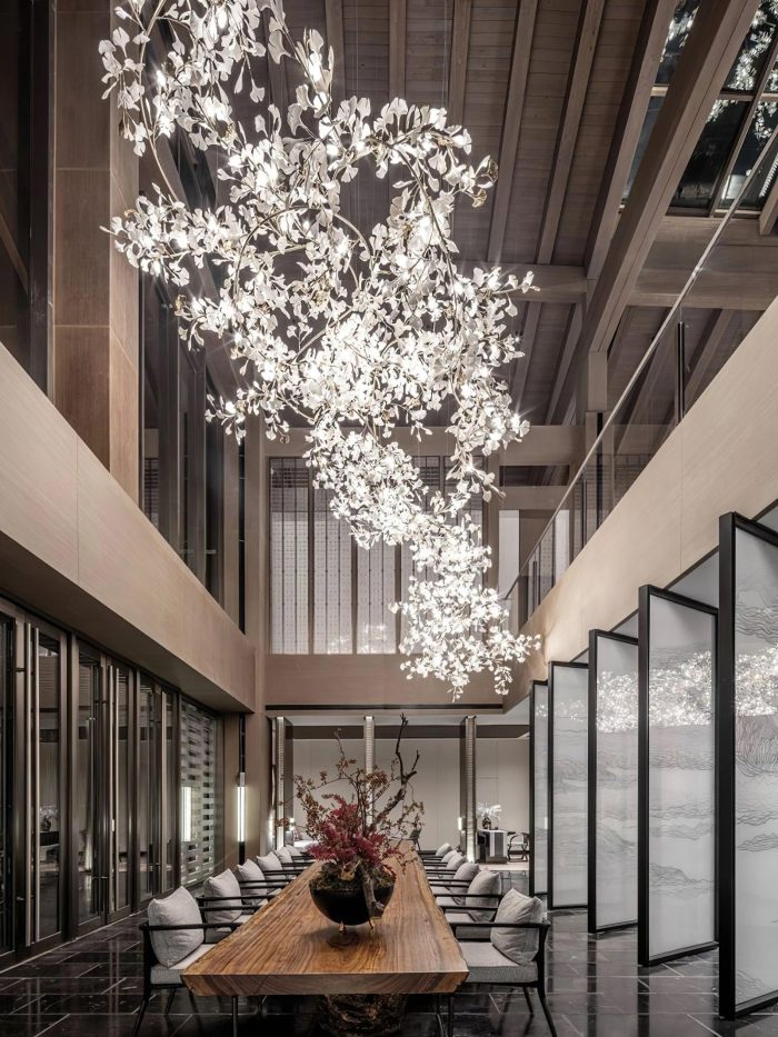 Ginkgo Leaf Cluster Chandelier - Image 15