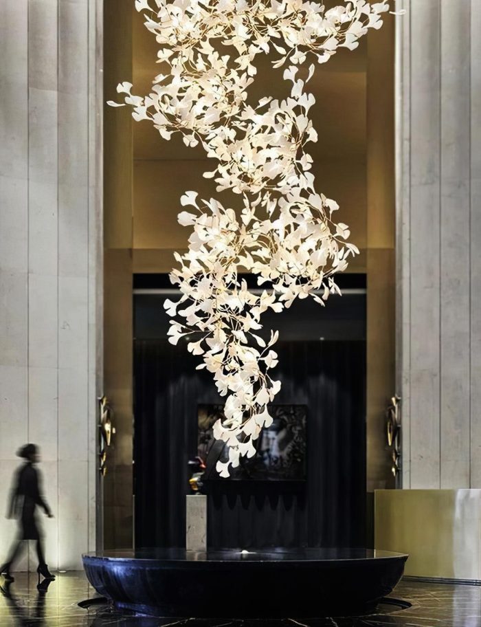 Ginkgo Leaf Cluster Chandelier - Image 12