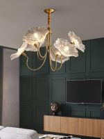 Lotus Leaf Glass Chandelier - Image 35