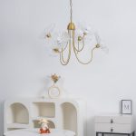 Lotus Leaf Glass Chandelier - Image 8