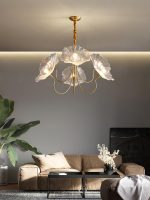 Lotus Leaf Glass Chandelier - Image 40