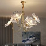 Lotus Leaf Glass Chandelier - Image 20
