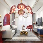 Lotus Leaf Glass Chandelier - Image 12