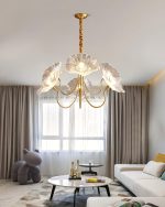 Lotus Leaf Glass Chandelier - Image 30