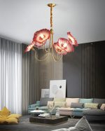 Lotus Leaf Glass Chandelier - Image 34