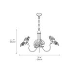 Lotus Leaf Glass Chandelier - Image 3