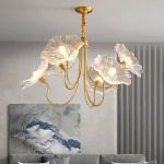 Lotus Leaf Glass Chandelier - Image 13