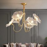 Lotus Leaf Glass Chandelier - Image 14