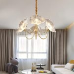 Lotus Leaf Glass Chandelier - Image 17