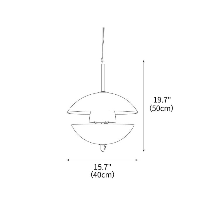 Miller Shell Pendant Light 15.7" - Image 3