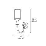 Modern Charleston Wall Sconce 5.1" - Image 3