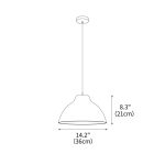 Raku Pendant Lamp 14.2" - Image 3