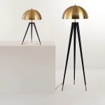 Three Legged Gold Gong Table Lamp 13.8" - Image 7