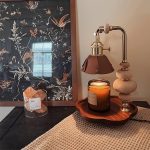 Walnut Flower Tray Table Lamp 7.1" - Image 6