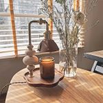 Walnut Flower Tray Table Lamp 7.1" - Image 9